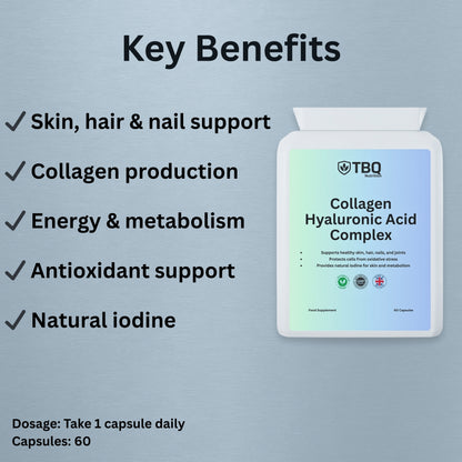 Collagen + Hyaluronic Acid – 90 Capsules